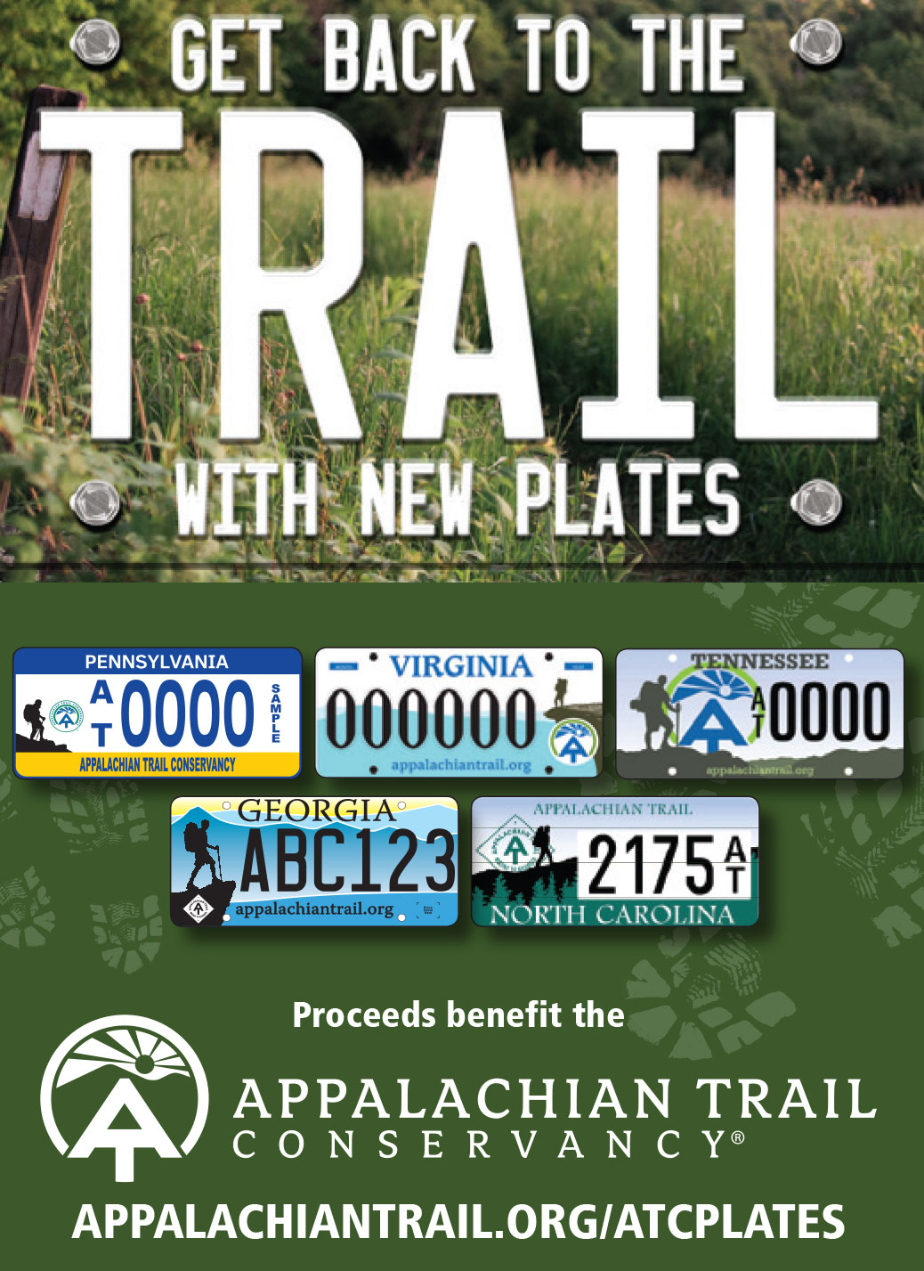 Appalachian Trail Plates Advertisement