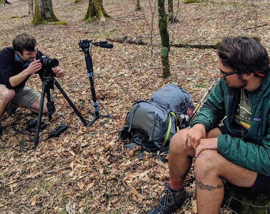 Chris sets up an interview with thru-hiker Tilghman Moyer