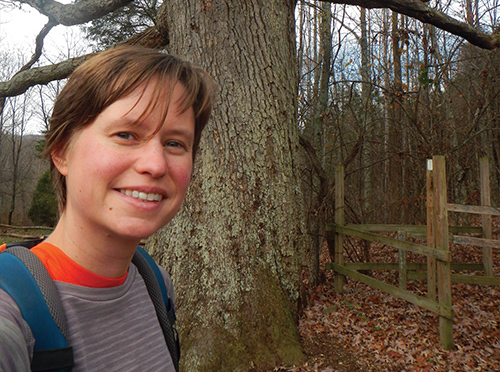 Kathryn Herndon-Powell on a hike