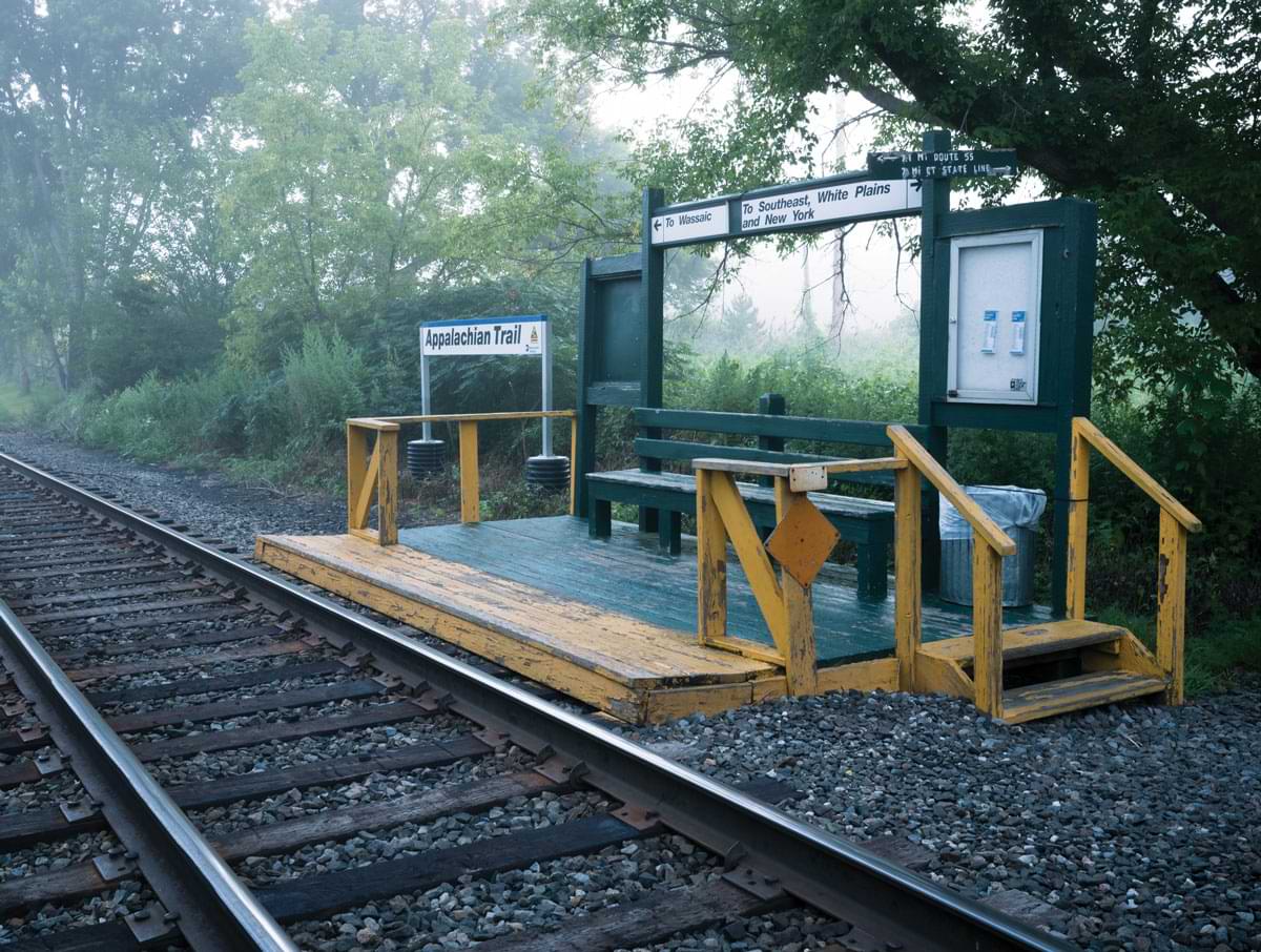 The A.T. Metro North train stop