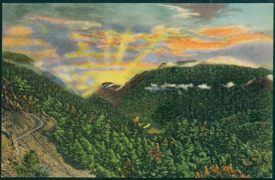 postcard of a mountain