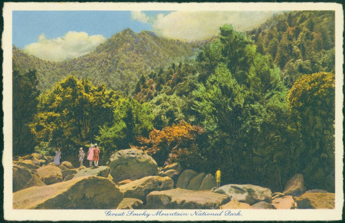 postcard of visitors