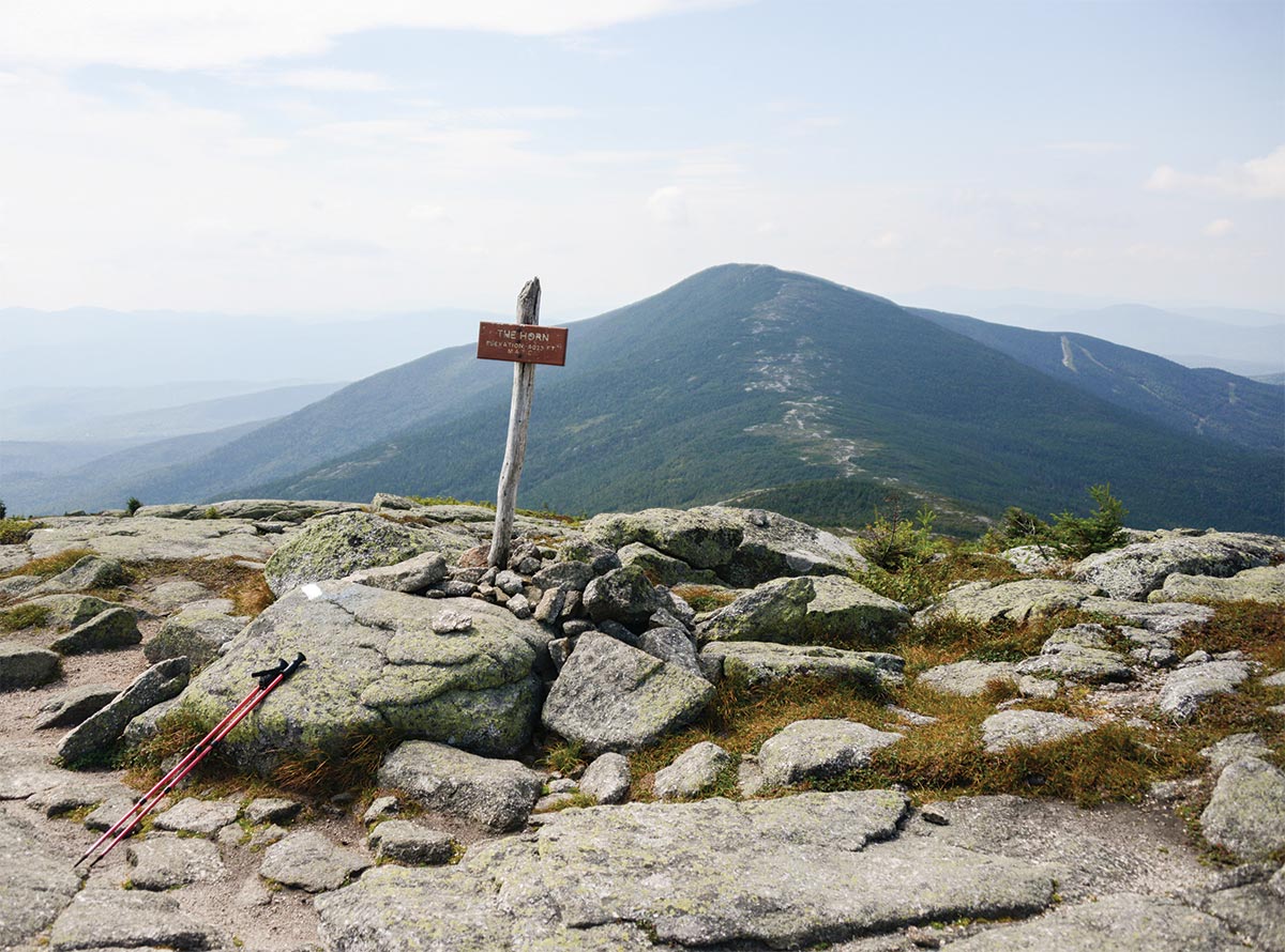 A view of Saddleback Peak from the Horn of Saddleback Mountain in Maine