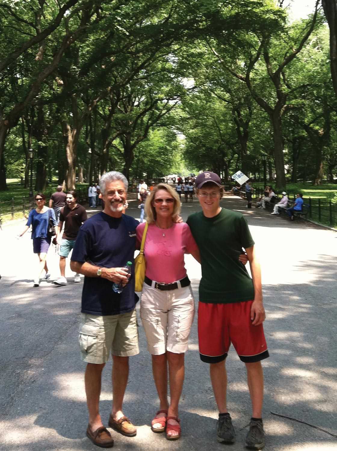 Steve and Kathi Cramer with Danny in Central Park, New York