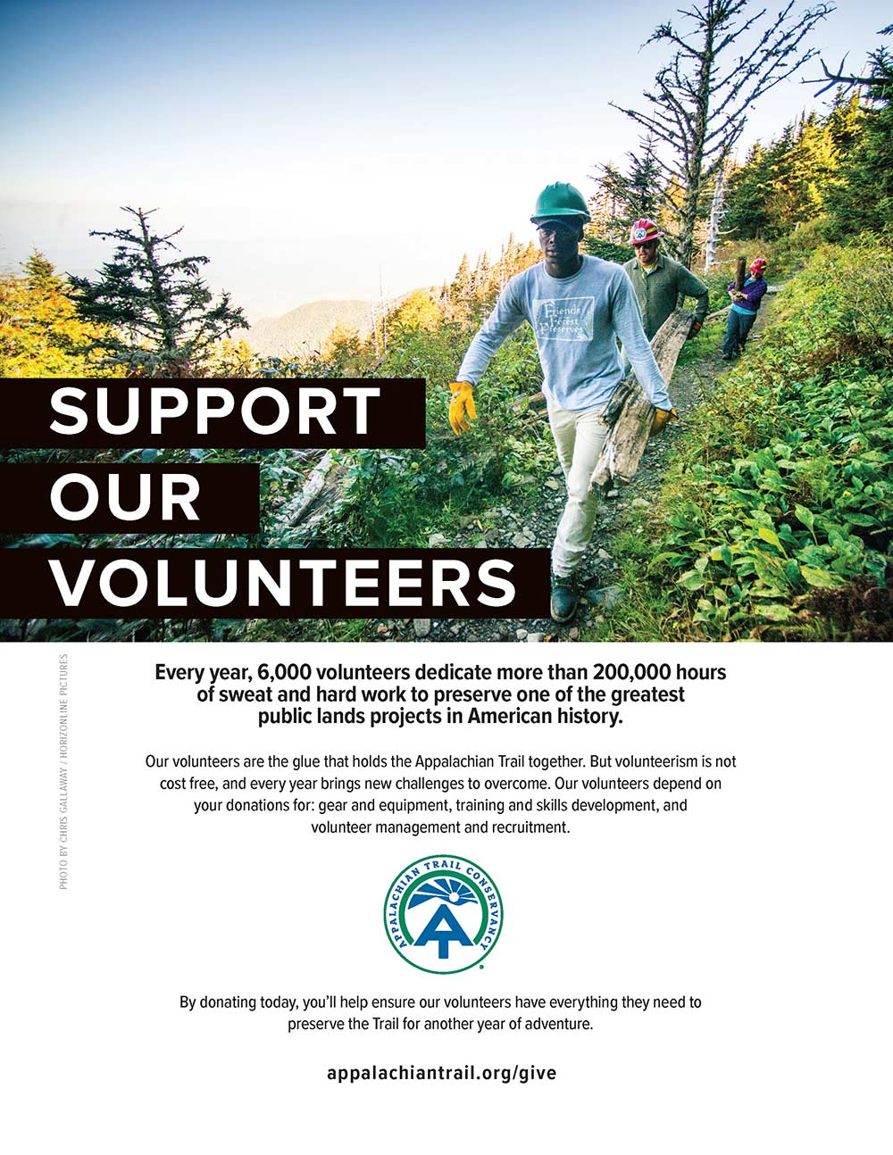 ATJ Support Our Volunteers Advertisement