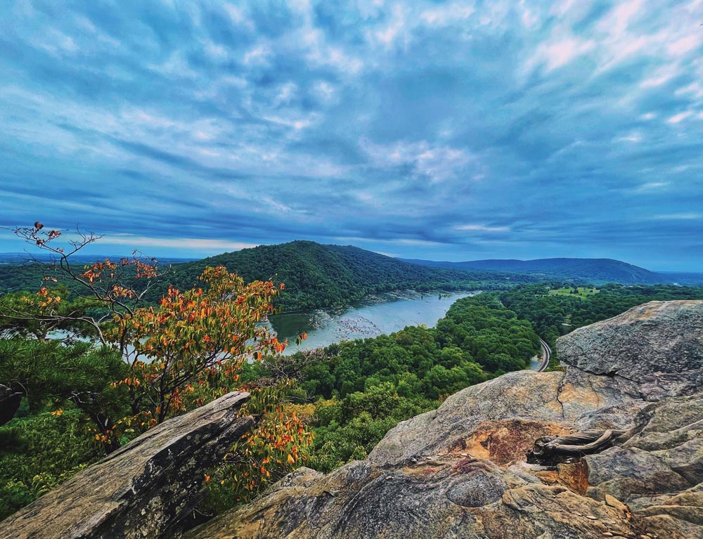 view of river from Weverton Cliffs