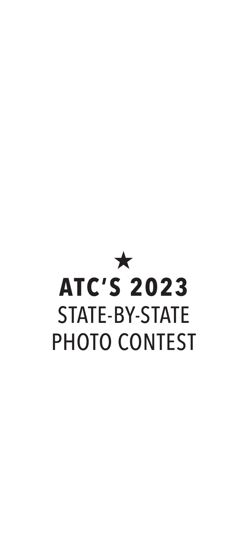 ATC's 2023 State-By-State Photo Contest typographic title