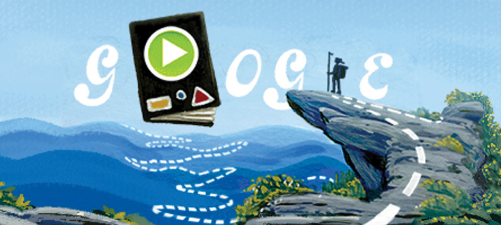 Google homepage appalachian trail doodle