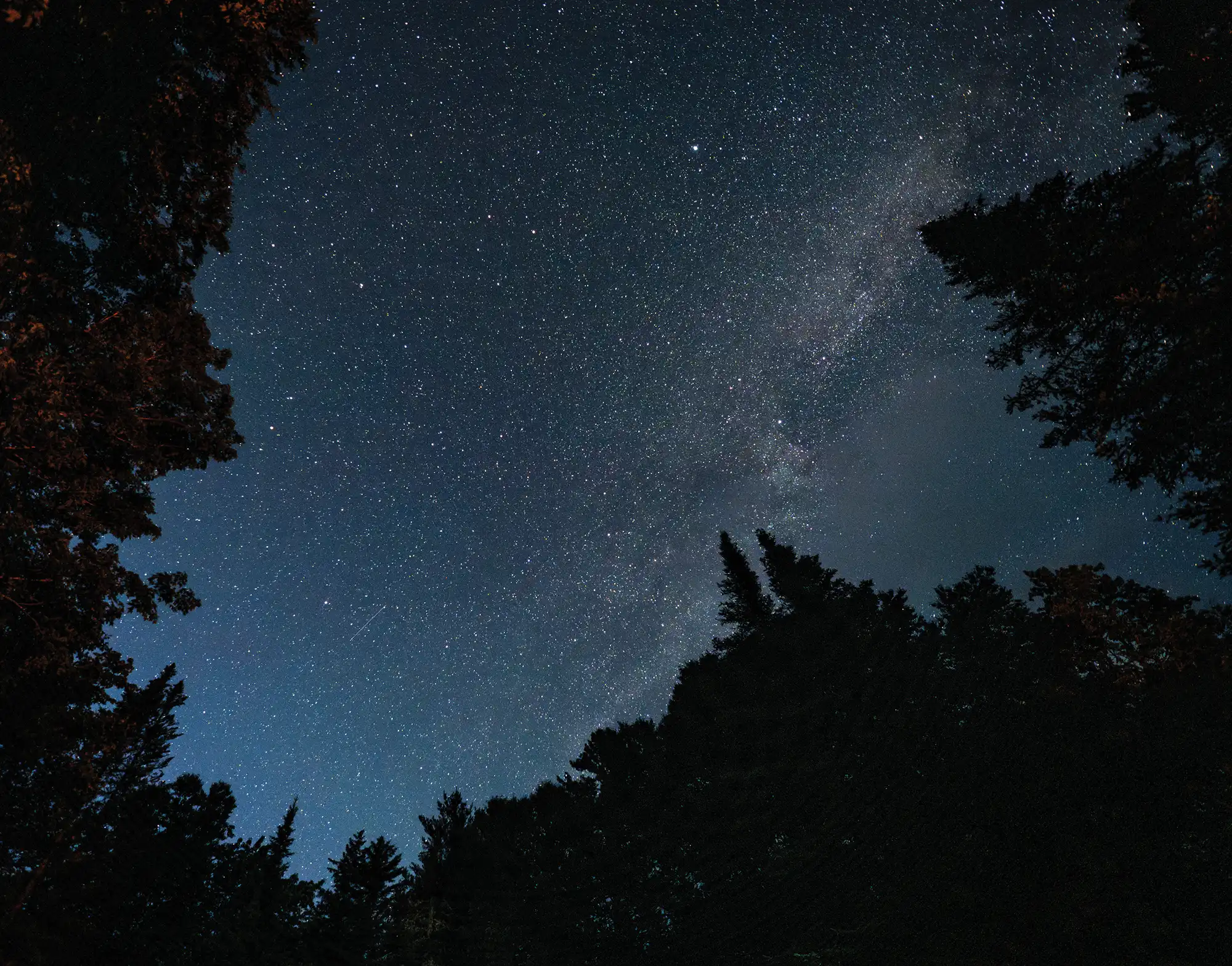 night sky in the 100-Mile Wilderness in Maine