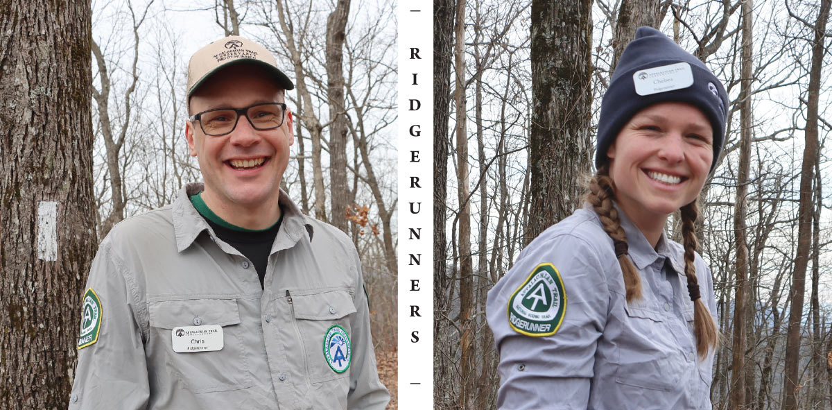 Chris Minnich and Chelsea Parrot smiling in their ATC staff clothes