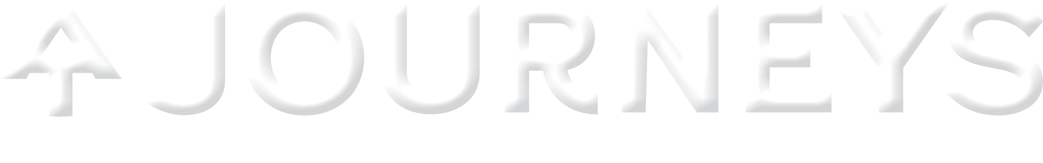 White “AT Journeys” logotype with a stylized Appalachian Trail symbol integrated into the A, accompanied by the tagline “Celebrating 100 Years of the Appalachian Trail Conservancy” on a transparent background.