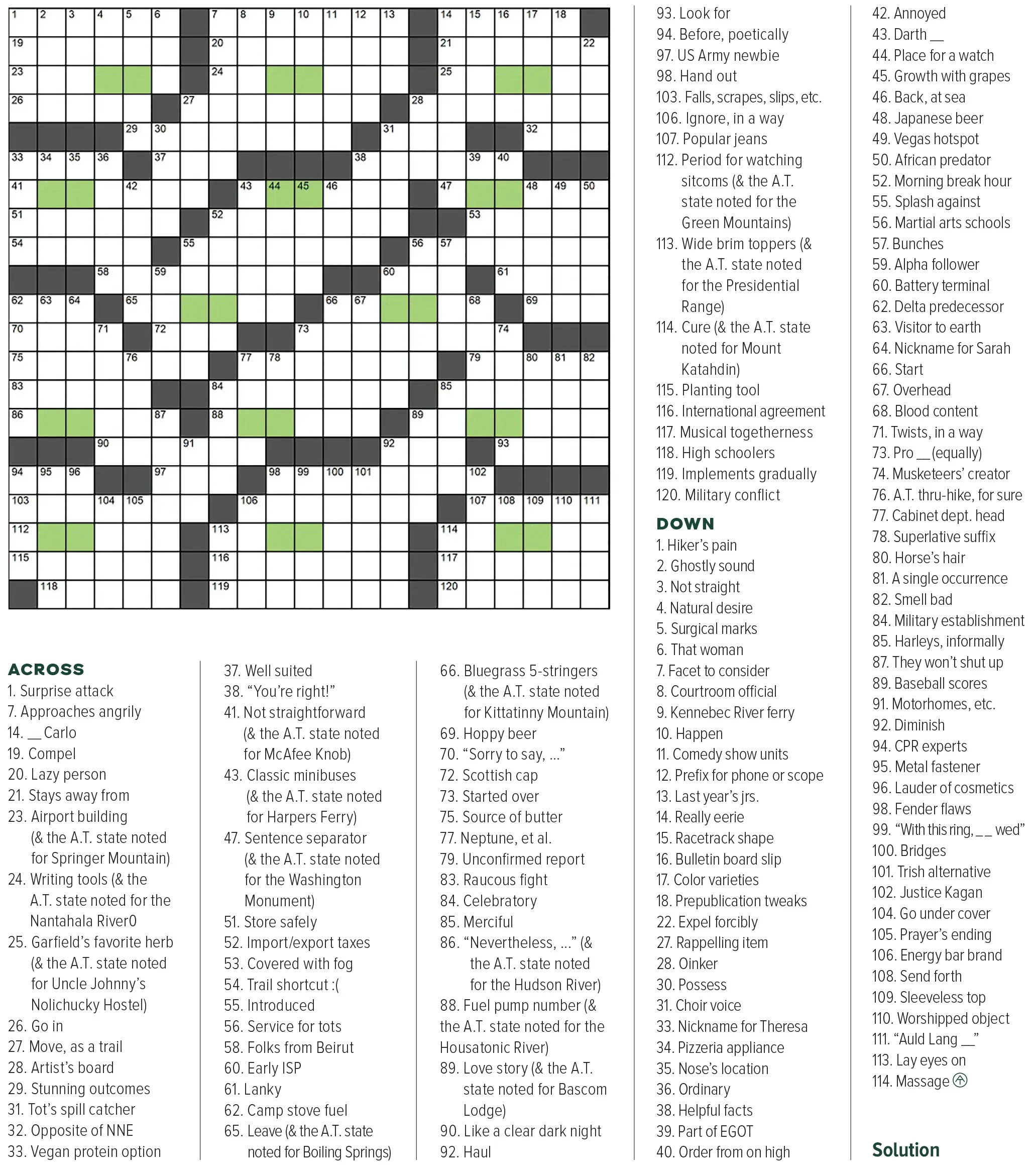 unsolved crossword puzzle