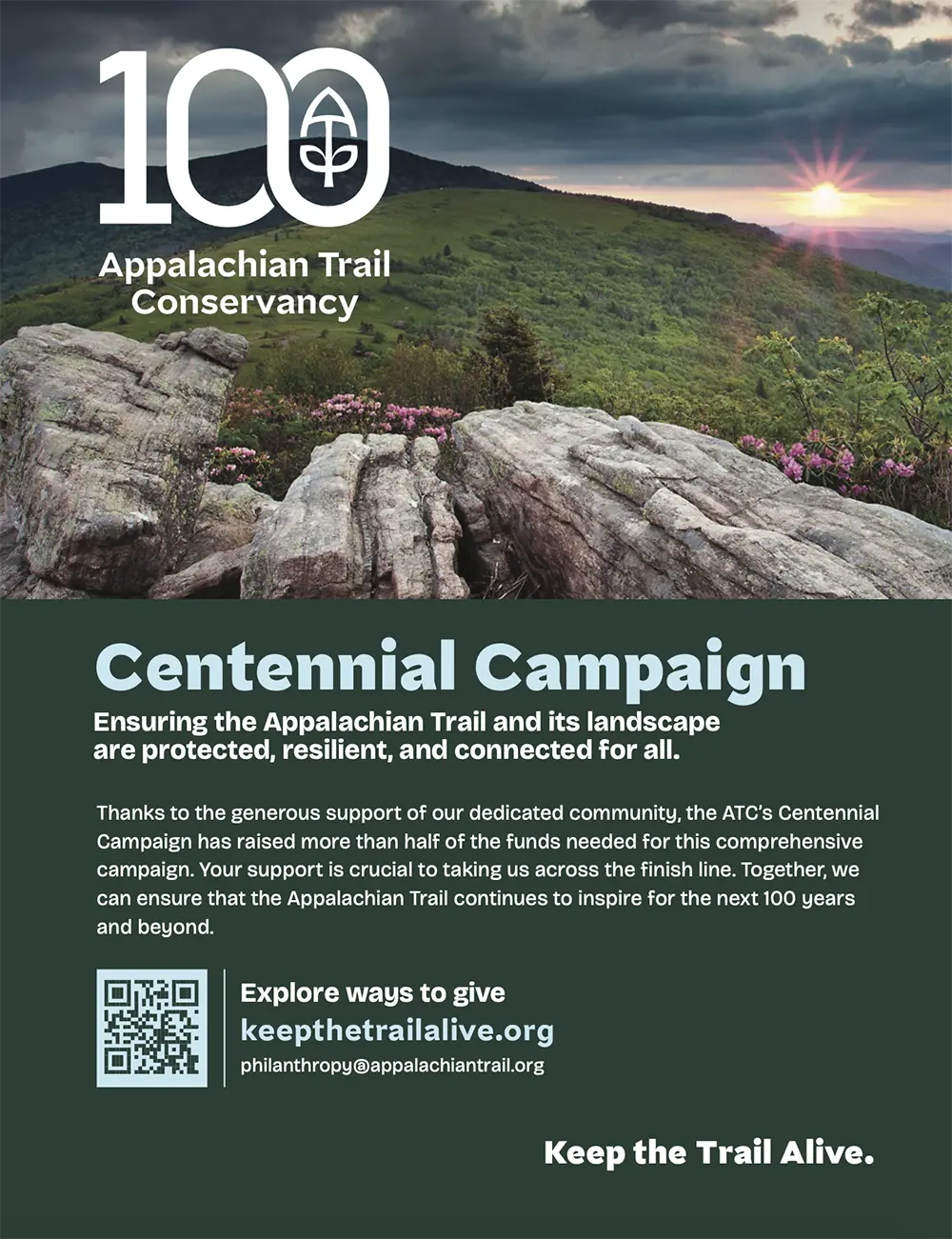 Appalachian Trail Conservancy Centennial Campaign Advertisement