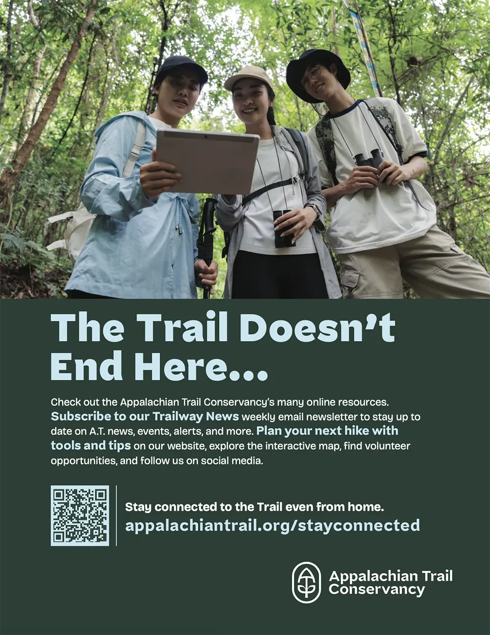 Appalachian Trail Conservancy Stay Connected Advertisement