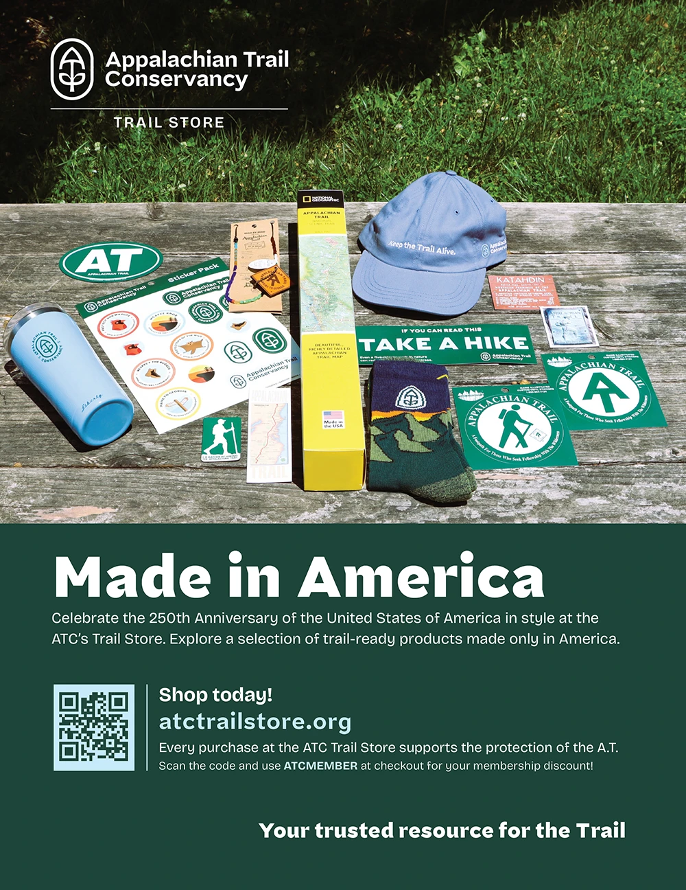 Appalachian Trail Conservancy Made in America Advertisement